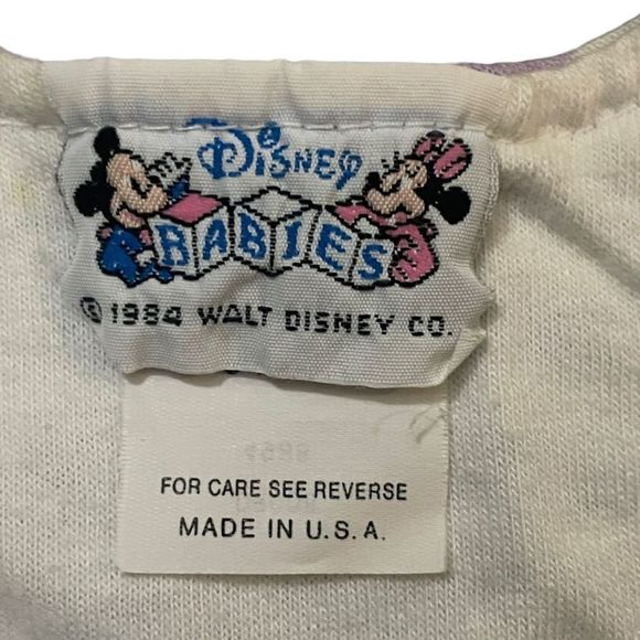 Vintage 1984 Walt Disney Babies Baby Minnie Onesie - Picture 3 of 4